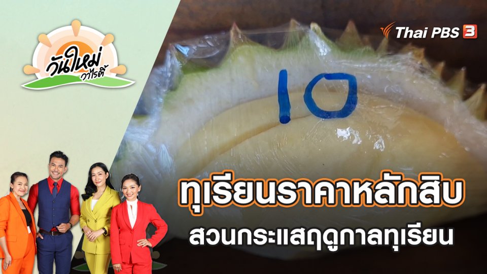 ทุเรียนราคาหลักสิบ สวนกระแสฤดูกาลทุเรียน จ.นครราชสีมา | วันใหม่วาไรตี้ | 11 เม.ย. 65