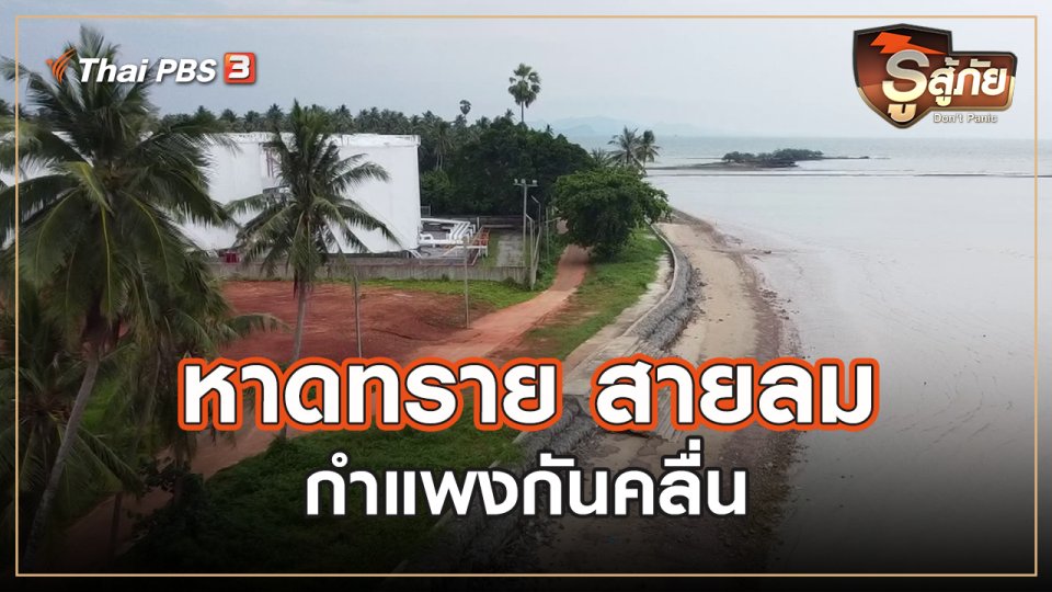 หาดทราย สายลม กำแพงกันคลื่น