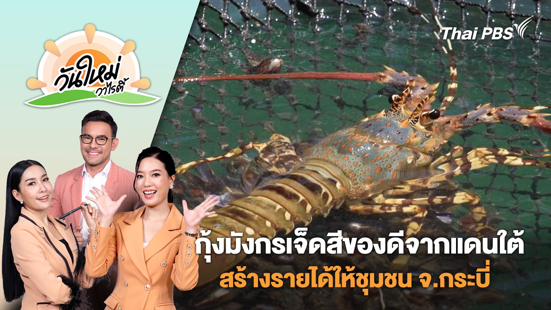 กุ้งมังกรเจ็ดสีของดีจากแดนใต้ สร้างรายได้ให้ชุมชน จ.กระบี่ | วันใหม่วาไรตี้ | 19 มี.ค. 68