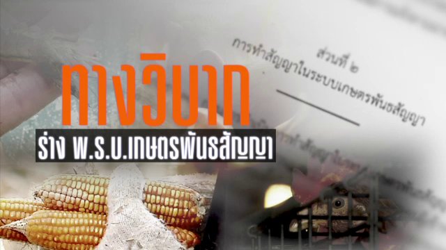 ทางวิบาก ร่าง พ.ร.บ.เกษตรพันธสัญญา