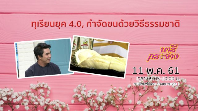 ทุเรียนยุค 4.0, กำจัดขนด้วยวิธีธรรมชาติ