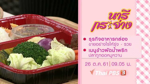 ธุรกิจอาหารกล่อง ขายอย่างไรให้รุ่ง - รวย, เมนูข้าวผัดน้ำพริกปลาทูทอดหมูหวาน