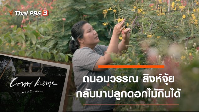 ถนอมวรรณ สิงห์จุ้ย : กลับมาปลูกดอกไม้กินได้