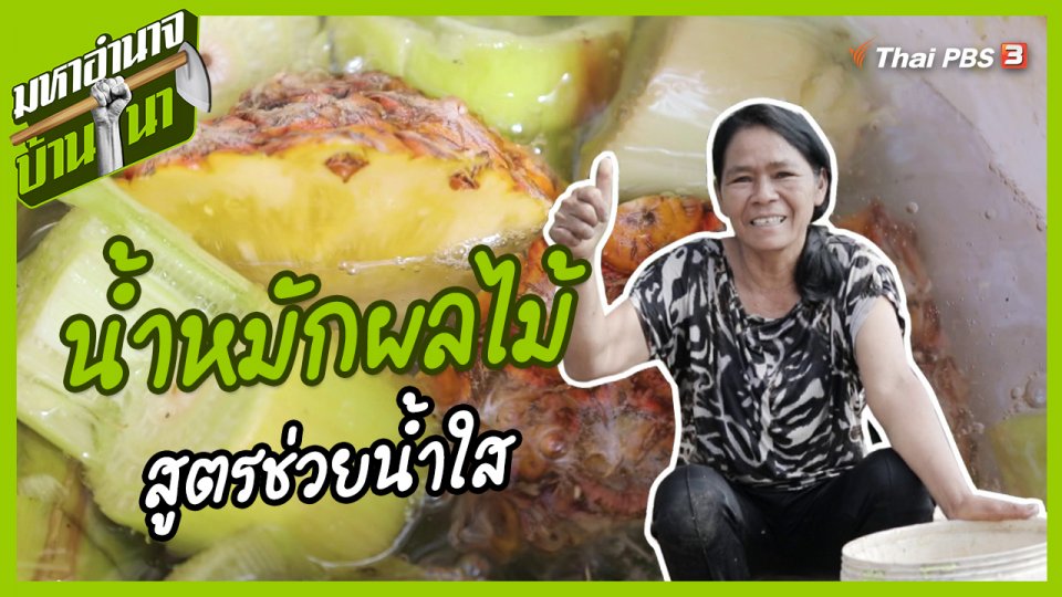 สูตรลับฉบับบ้านนา : น้ำหมักผลไม้สูตรช่วยน้ำใส