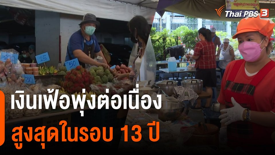 จับสัญญาณเศรษฐกิจ : เงินเฟ้อพุ่งต่อเนื่องสูงสุดในรอบ 13 ปี