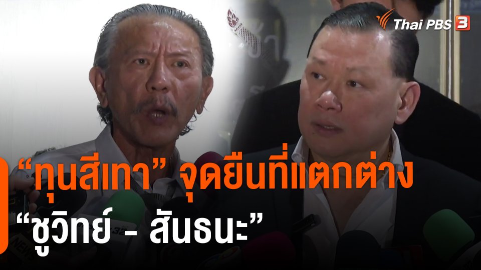 "ทุนสีเทา" จุดยืนที่แตกต่าง "ชูวิทย์ - สันธนะ"