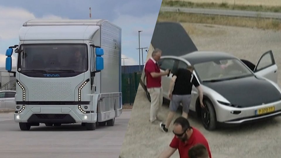 2 นวัตกรรมรักษ์โลก "รถบรรทุกพลังงานไฟฟ้า-ไฮโดรเจน" และ "รถพลังงานแสงอาทิตย์"