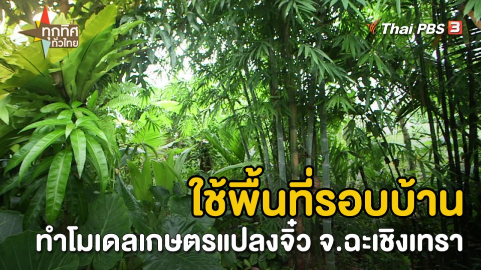 อาชีพทั่วไทย : ใช้พื้นที่รอบบ้านทำโมเดลเกษตรแปลงจิ๋ว จ.ฉะเชิงเทรา