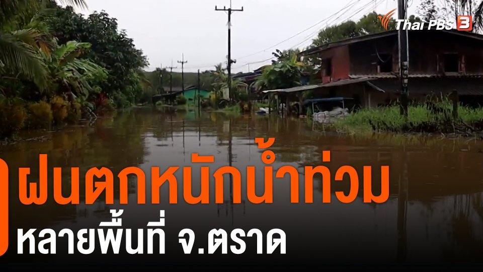 ​ฝนตกหนักน้ำท่วมหลายพื้นที่ จ.ตราด