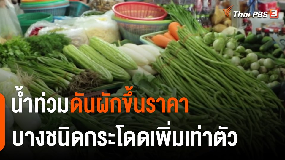 กินอยู่รู้รอบ : น้ำท่วมดันผัก จ.พิษณุโลก ขึ้นราคา