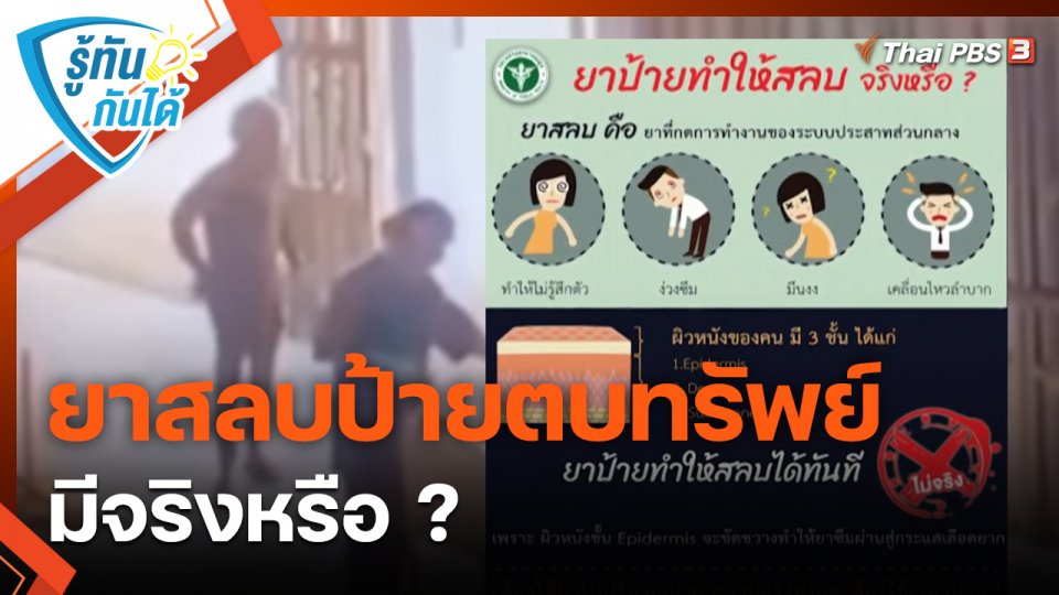 รู้ทันกันได้ : ยาสลบป้ายตบทรัพย์ มีจริงหรือ ?