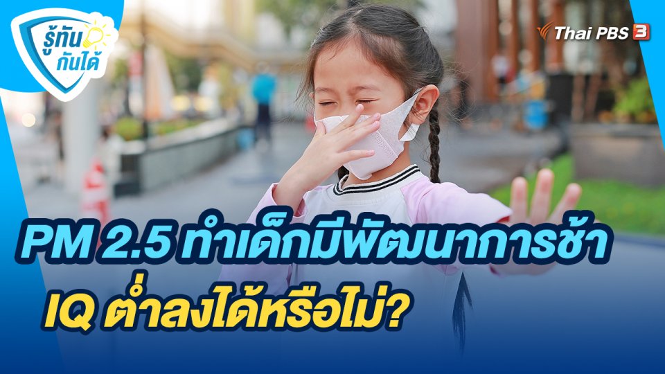 รู้ทันกันได้ : PM 2.5 ทำเด็กมีพัฒนาการช้า IQ ต่ำลงได้หรือไม่?