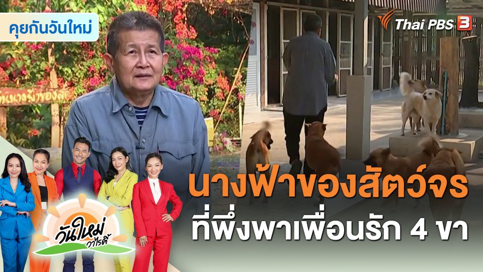 คุยกันวันใหม่ : นางฟ้าของสัตว์จร ที่พึ่งพาเพื่อนรัก 4 ขา