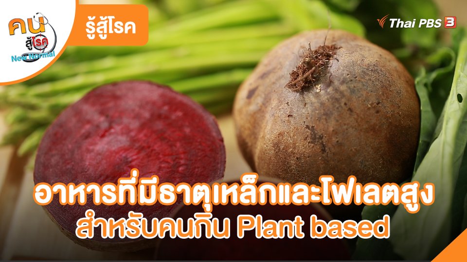 รู้สู้โรค : อาหารที่มีธาตุเหล็กและโฟเลตสูงสำหรับคนกิน Plant based