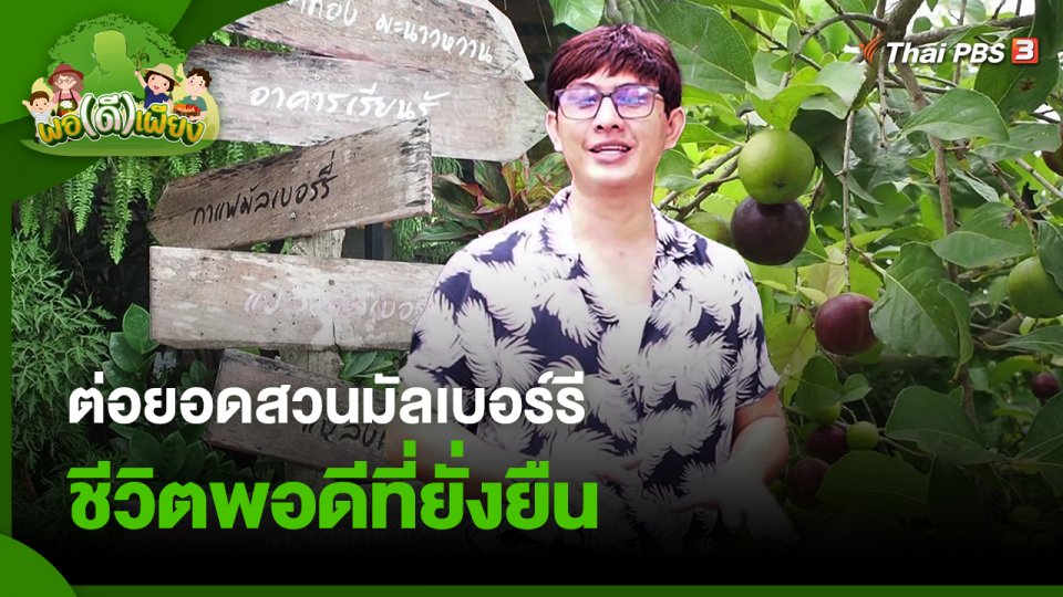 ต่อยอดสวนมัลเบอร์รี ชีวิตพอดีที่ยั่งยืน