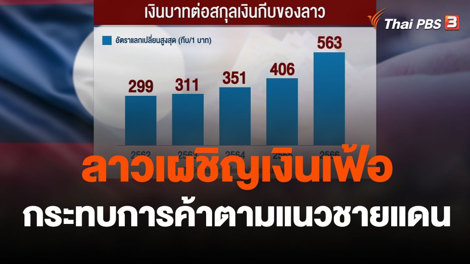 ลาวเผชิญเงินเฟ้อ กระทบการค้าตามแนวชายแดน