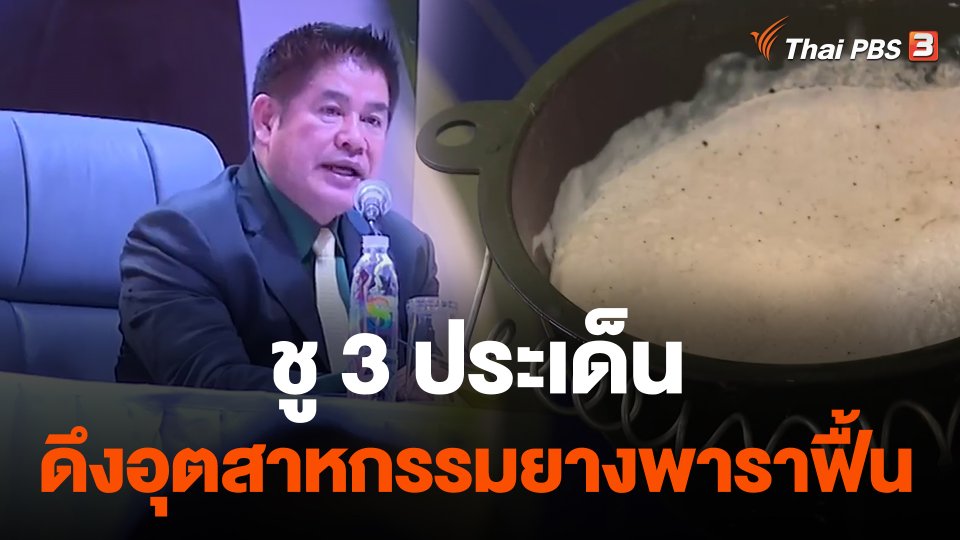 ชู 3 ประเด็นดึงอุตสาหกรรมยางพาราฟื้น
