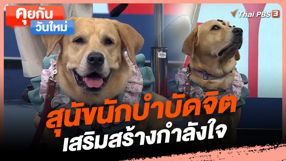 คุยกันวันใหม่ : สุนัขนักบำบัดจิต เสริมสร้างกำลังใจ