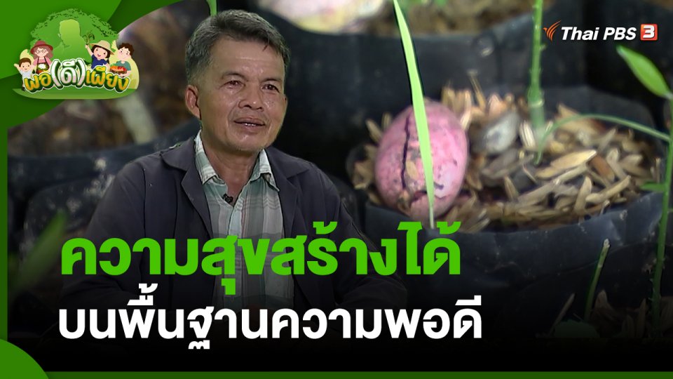 พอดีพอเพียง : ความสุขสร้างได้ บนพื้นฐานความพอดี
