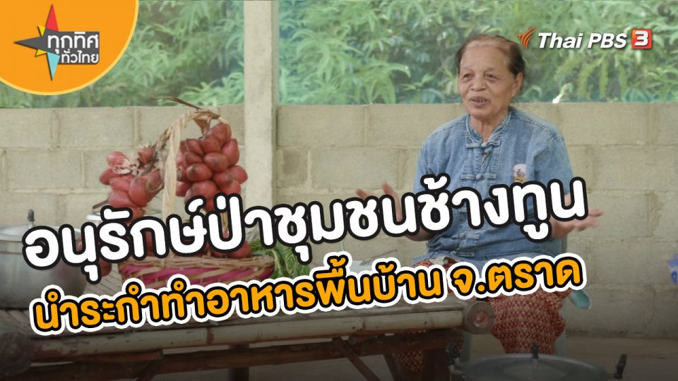 อาชีพทั่วไทย : อนุรักษ์ป่าชุมชนชาวบ้านช้างทูน นำระกำทำอาหารพื้นบ้าน จ.ตราด