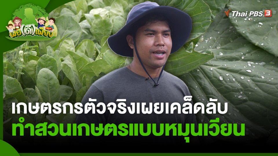 เกษตรกรตัวจริงเผยเคล็ดลับ ทำสวนเกษตรแบบหมุนเวียน