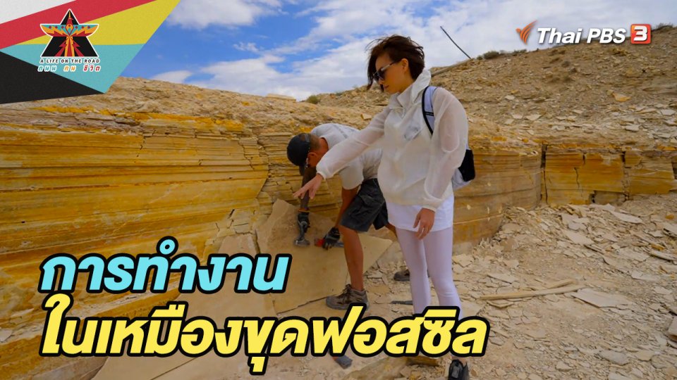 การทำงานในเหมืองขุดฟอสซิล