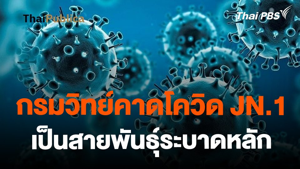 ​กรมวิทย์คาดโควิด JN.1 เป็นสายพันธุ์ระบาดหลัก