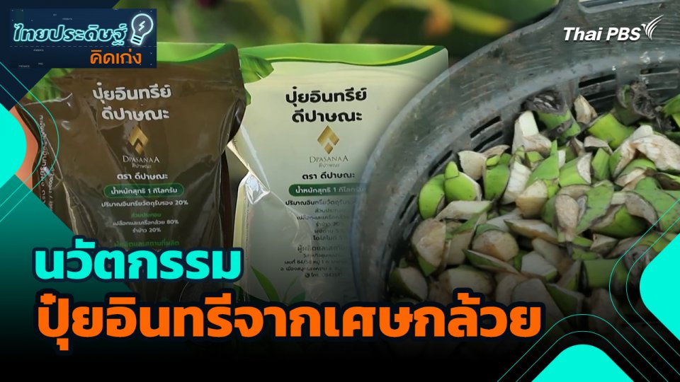 ไทยประดิษฐ์คิดเก่ง : นวัตกรรมปุ๋ยอินทรีจากเศษกล้วย