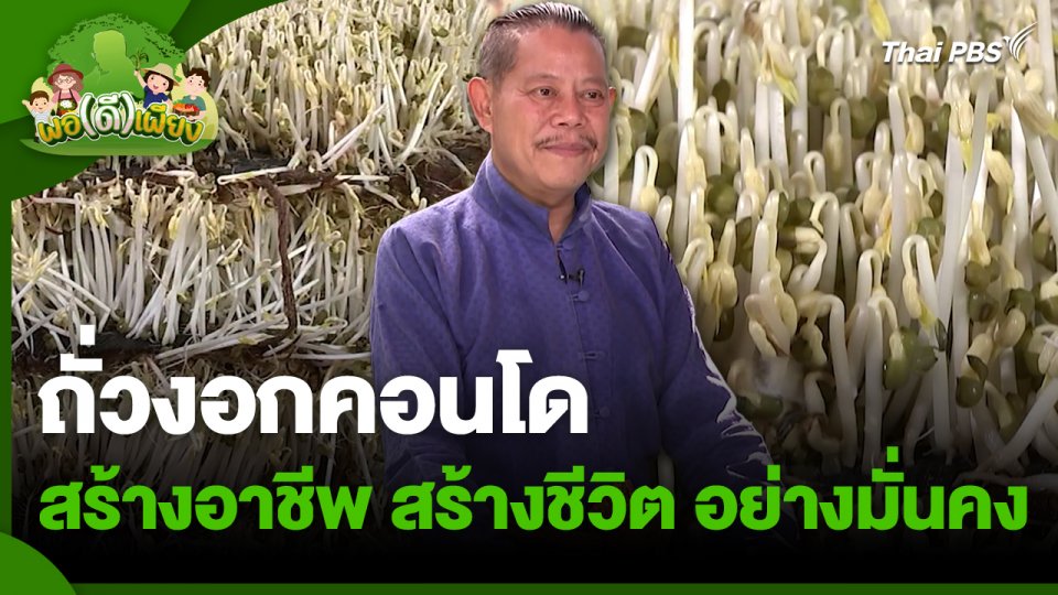 พอดีพอเพียง : ถั่วงอกคอนโด สร้างอาชีพ สร้างชีวิต อย่างมั่นคง