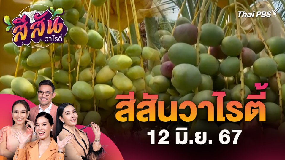 สีสันวาไรตี้ (12 มิ.ย. 67) : ลาออกจากโรงงานกลับบ้านเกิดมาปลูกอินทผลัมรายได้ปีละ 4 แสนบาท