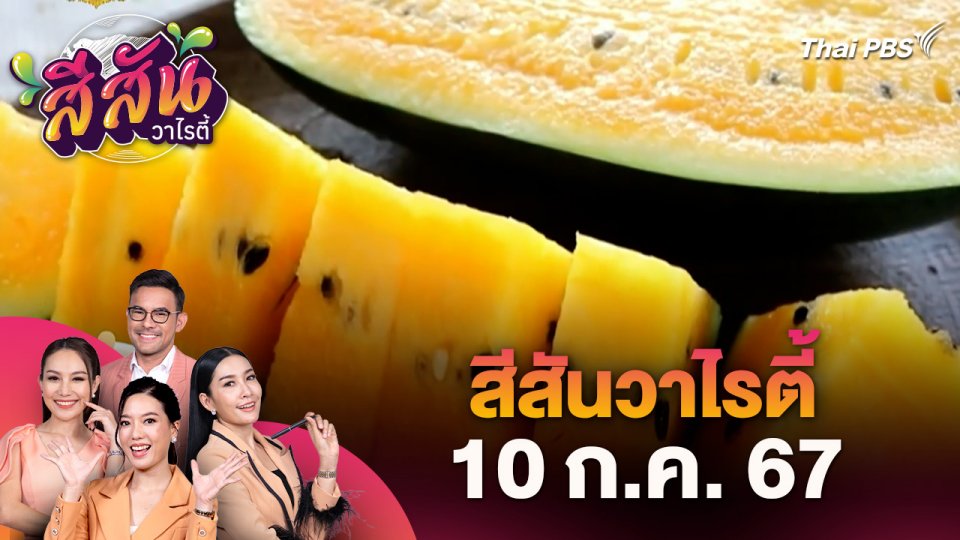 สีสันวาไรตี้ (10 ก.ค. 67) : เกษตรกรปลูกแตงโมนอนเปลเน้นคุณภาพ เพิ่มรายได้ จ.พิจิตร