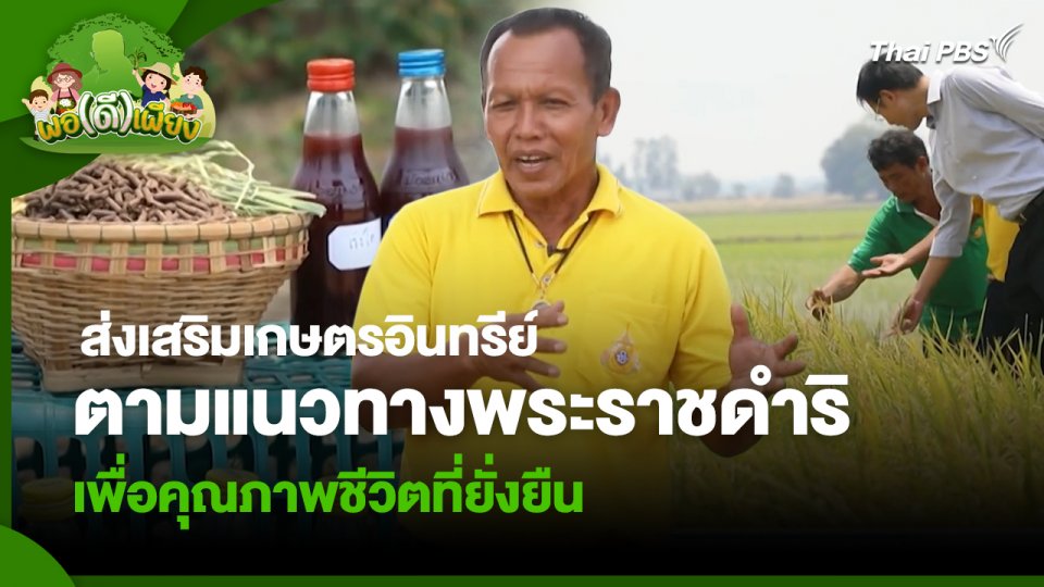 พอดีพอเพียง : ส่งเสริมเกษตรอินทรีย์ตามแนวทางพระราชดำริเพื่อคุณภาพชีวิตที่ยั่งยืน