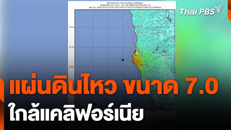 เผยภาพนาทีเกิด "แผ่นดินไหว" ขนาด 7.0 ใกล้แคลิฟอร์เนีย