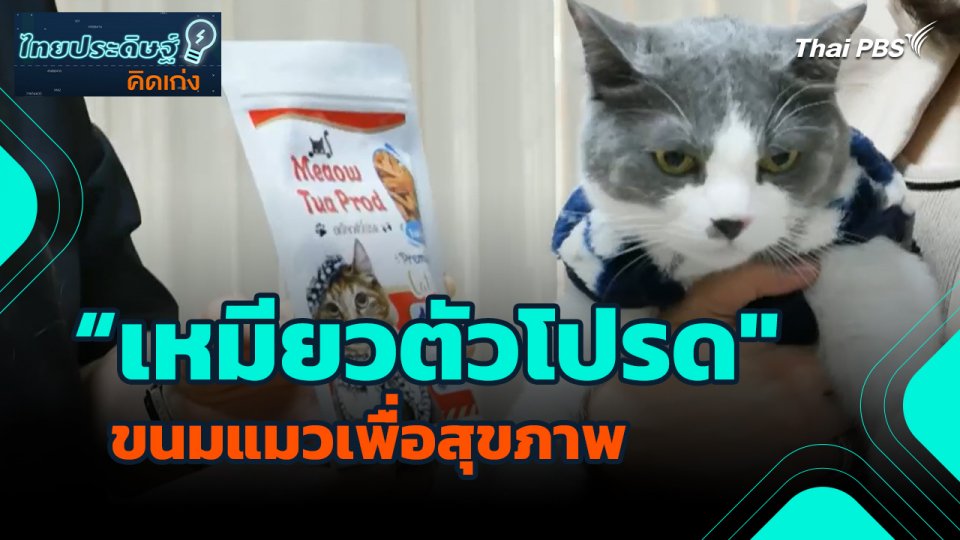 ไทยประดิษฐ์คิดเก่ง : "เหมียวตัวโปรด" ขนมแมวเพื่อสุขภาพ
