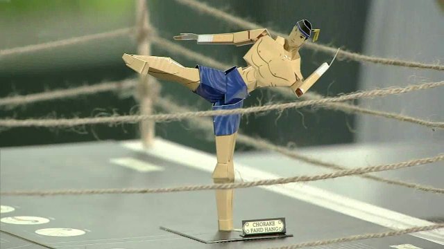 ลงทุนทำกิน : การ์ดป๊อปอัพมวยไทย