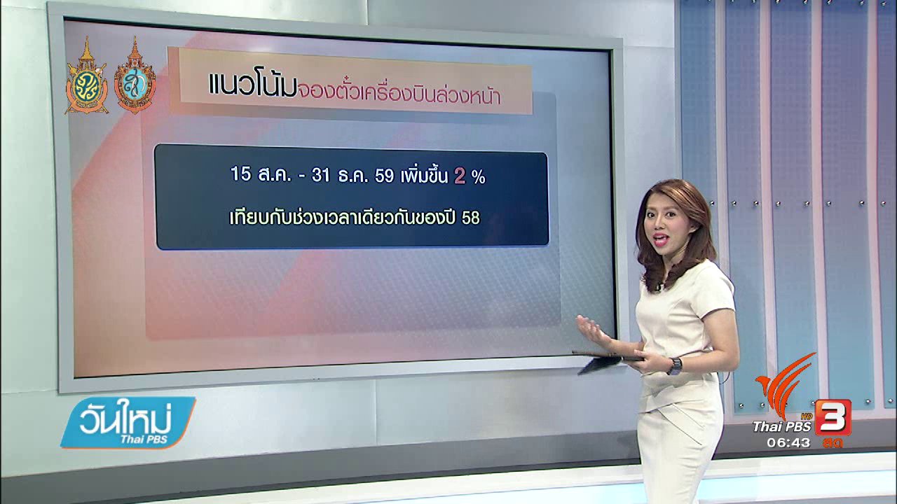 วันใหม่ ไทยพีบีเอส - จับสัญญาณเศรษฐกิจ : แผนฟื้นฟูการท่องเที่ยวไทย
