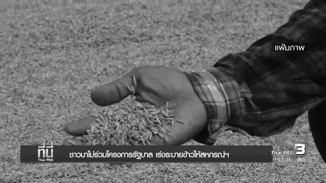 ชาวนาไม่ร่วมโครงการรัฐบาล เร่งระบายข้าวให้สหกรณ์