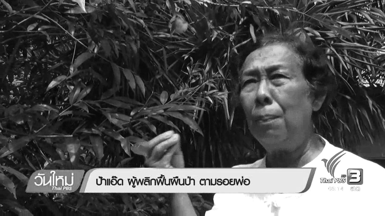 วันใหม่ ไทยพีบีเอส - ป้าแอ๊ด ผู้พลิกฟื้นผืนป่า ตามรอยพ่อ