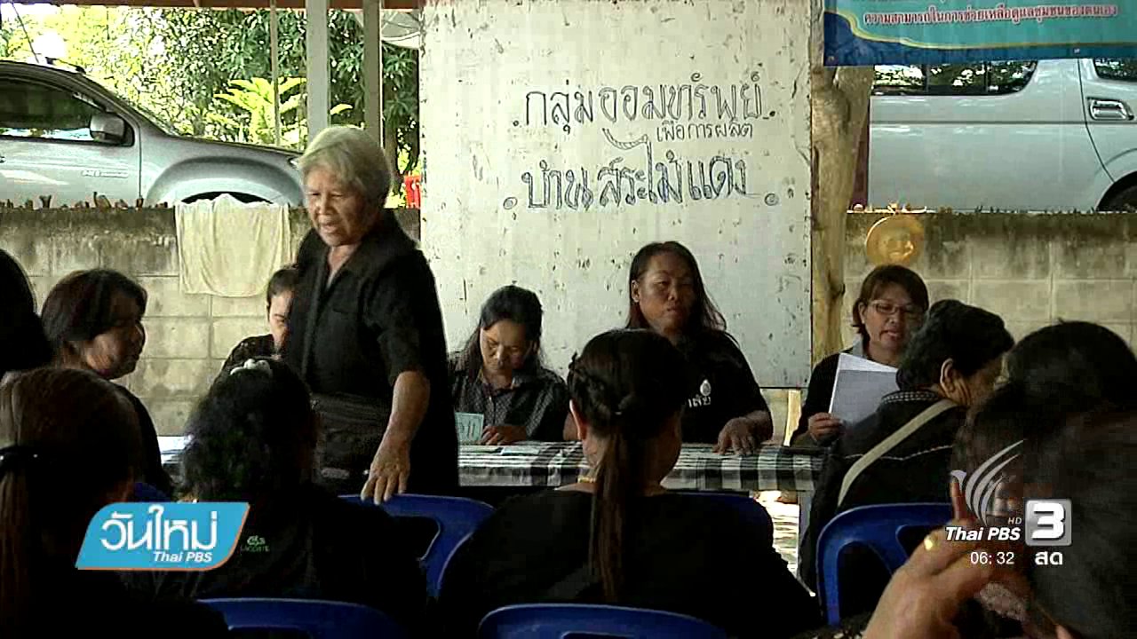 วันใหม่ ไทยพีบีเอส - บ้านสระไม้แดง หมู่บ้านเศรษฐกิจพอเพียงต้นแบบ