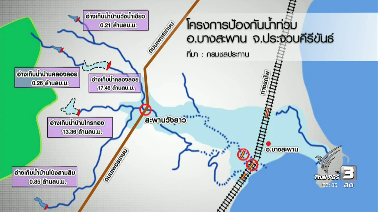 วันใหม่ ไทยพีบีเอส - กรมชลประทานเดินหน้าแก้จุดเสี่ยงน้ำท่วมใต้