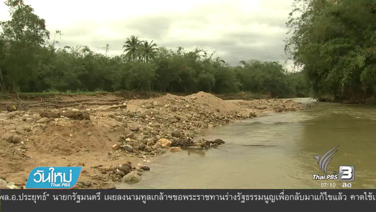 วันใหม่ ไทยพีบีเอส - ตัดไม้ปลูกพืชเศรษฐกิจสาเหตุอุทกภัย อ.นบพิต้า