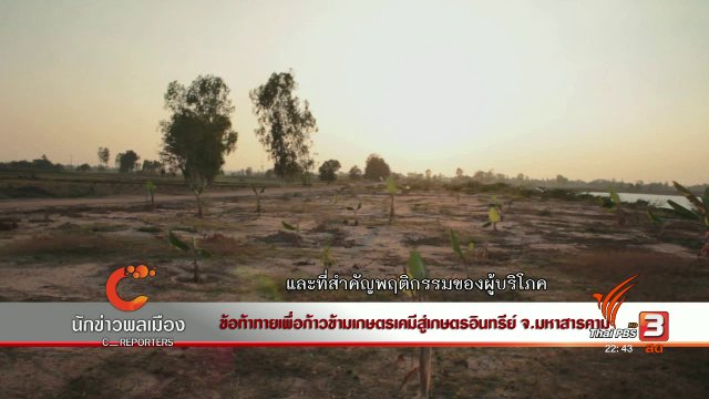 นักข่าวพลเมือง : ข้อท้าทายเพื่อก้าวข้ามเกษตรเคมีสู่เกษตรอินทรีย์ จ.มหาสารคาม