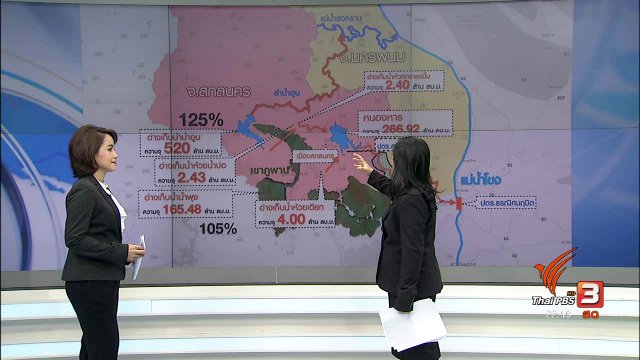 เขื่อนใน จ.สกลนคร ยังอยู่ในภาวะเสี่ยง