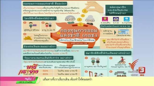นารีสนทนา : ยามชรามีเงินใช้ ด้วยกองทุนการออมแห่งชาติ