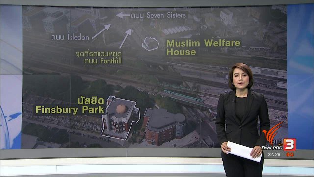 รถแวนพุ่งชนคน กรุงลอนดอน