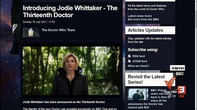 ดาราหญิง เป็น Time Lord แห่ง Dr.Who