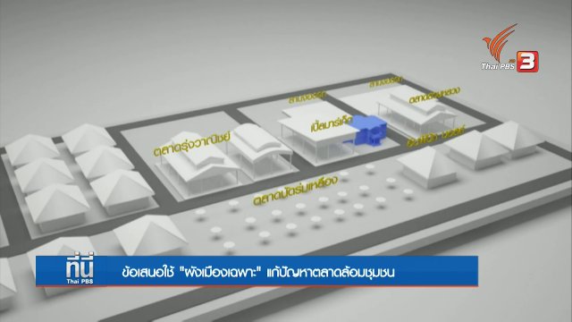 แนะวางผังเมืองเฉพาะ แก้ปัญหาตลาดล้อมชุมชน