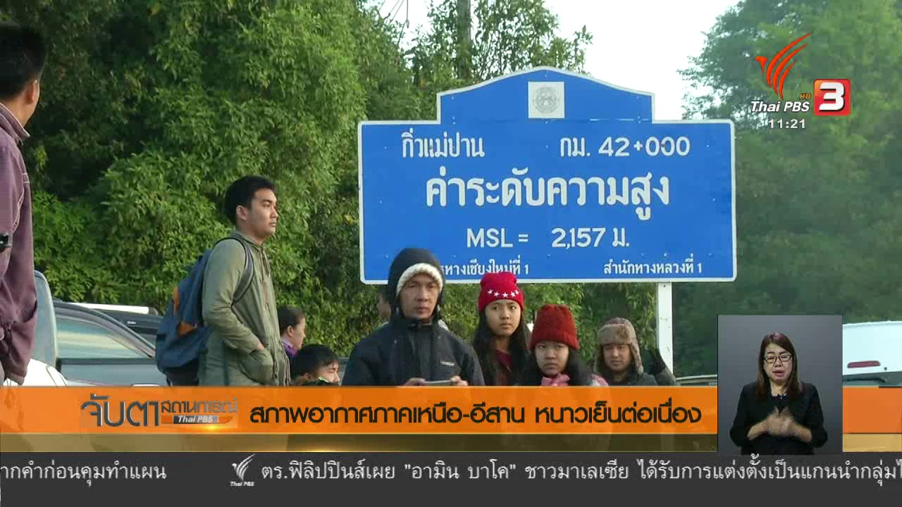 วันใหม่ ไทยพีบีเอส - สภาพอากาศภาคเหนือ - อีสาน หนาวเย็นต่อเนื่อง