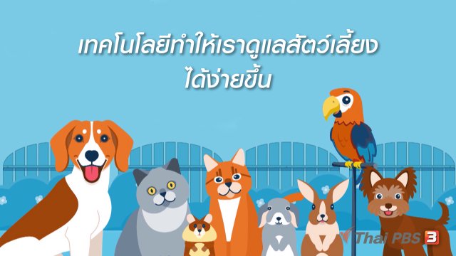 รู้ทัน Tech : เทคโนโลยีทำให้เราดูแลสัตว์เลี้ยงได้ง่ายขึ้น