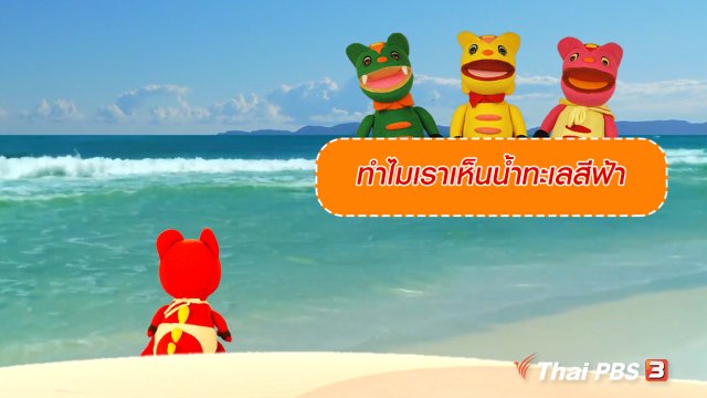 เกร็ดน่ารู้กับตาต้าตีตี้โตโต้ : ทำไมเราเห็นน้ำทะเลสีฟ้า